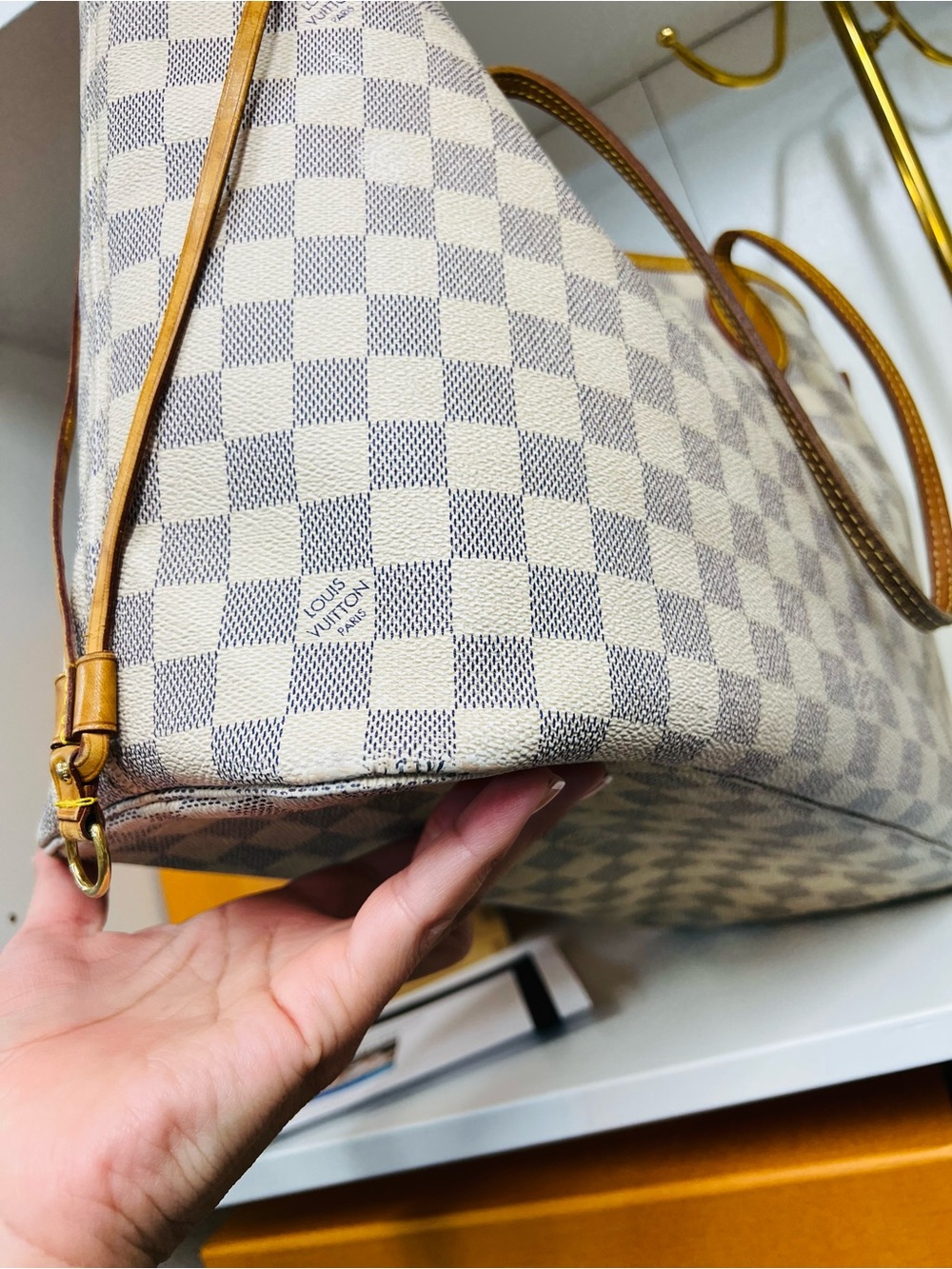 🔥🔥 Louis Vuitton Damier Azure Neverfull bag MM - Picture 15 of 17